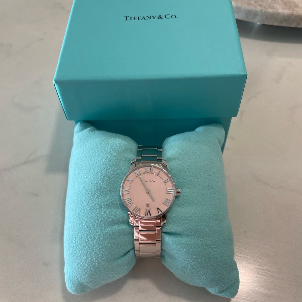 Tiffany & Co. Atlas Quartz Watch 29mm Pink Dial